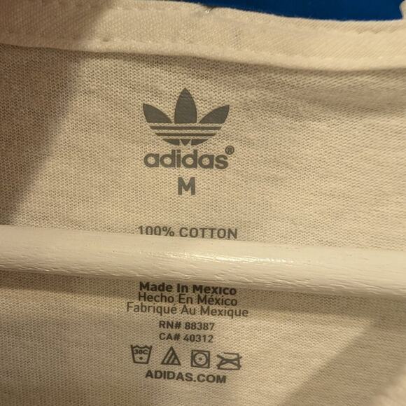 Adidas ADI SuperStar OG White/Gold Metallic T-Shirt Authentic Classic - Size M - Picture 4 of 5